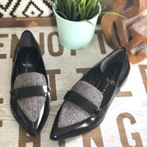 Black loafer flat